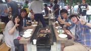 夏はBBQ!この後、川に飛び込んでずぶ濡れに(笑)