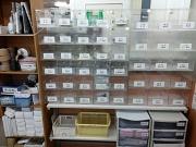 店舗ごとに仕切られた引き出し