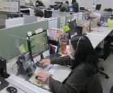 ご注文等を受けながら簡単なPC入力も行います。