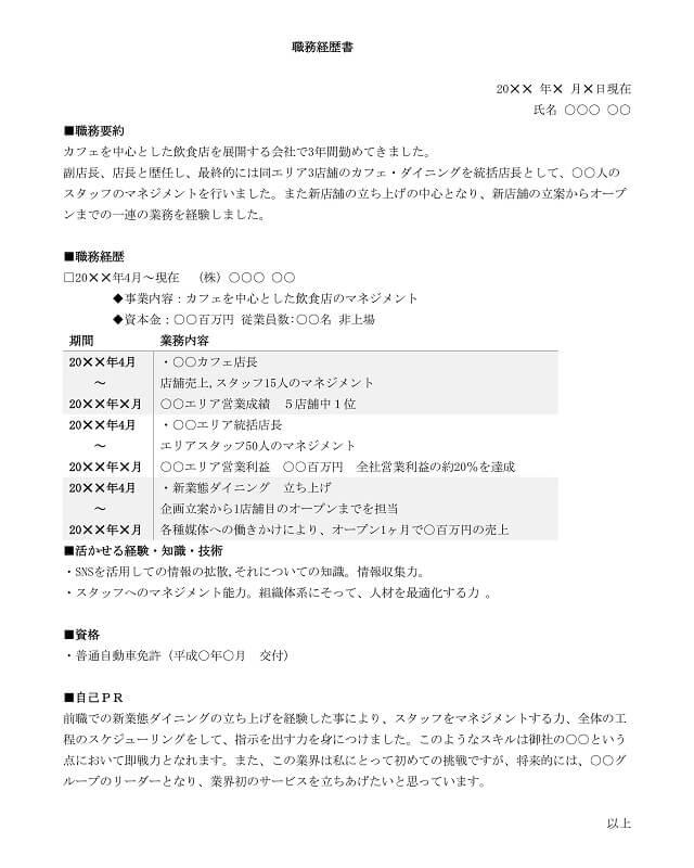 書け 職務 経歴 ない 書 職務経歴書の書き方がわからない人へ。フォーマットはある？？